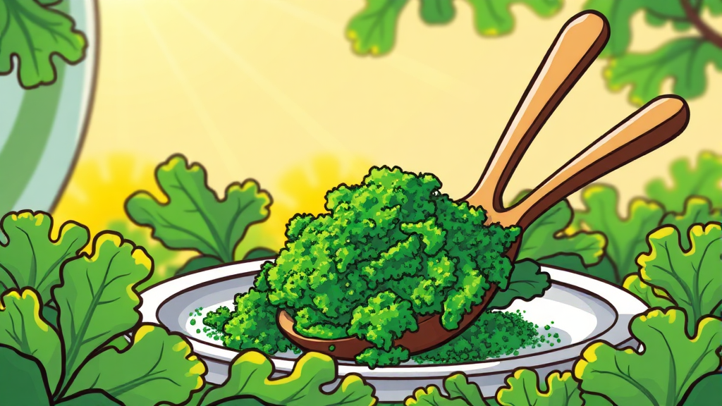 하루 섭취량은? (cartoon 스타일)