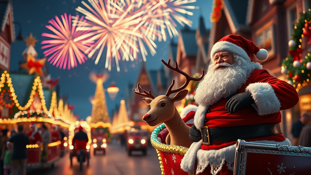 놓치면 후회할 크리스마스 공연 및 퍼레이드 (realistic 스타일)