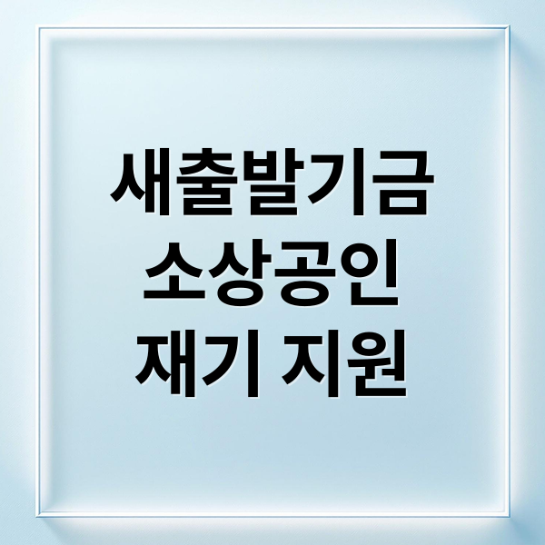 새출발기금
소상공인
재기 지원 (소상공인 대출 탕감 조건 새출발기금)
