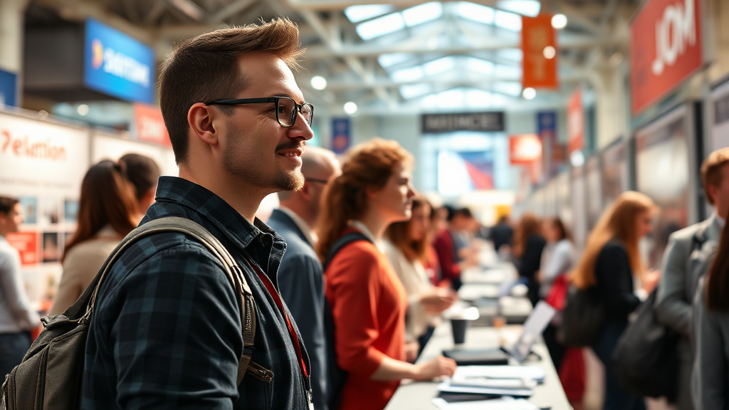 참가 기업 정보 및 채용 안내 (realistic 스타일)