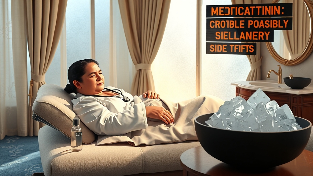 비만치료제, 부작용은 없을까? (realistic 스타일)