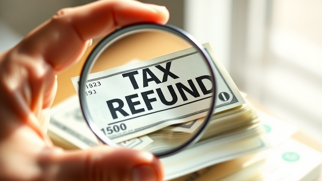 세금 환급, 놓치지 마세요! (realistic 스타일)