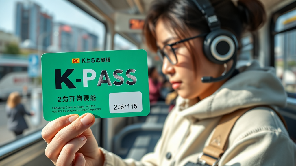 K패스 이용 시 주의사항 (realistic 스타일)