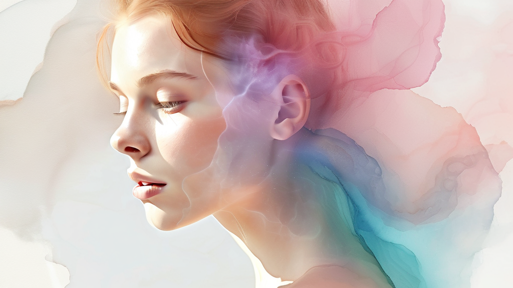 여드름, 왜 생기는 걸까요? 원인 파헤치기 (watercolor 스타일)