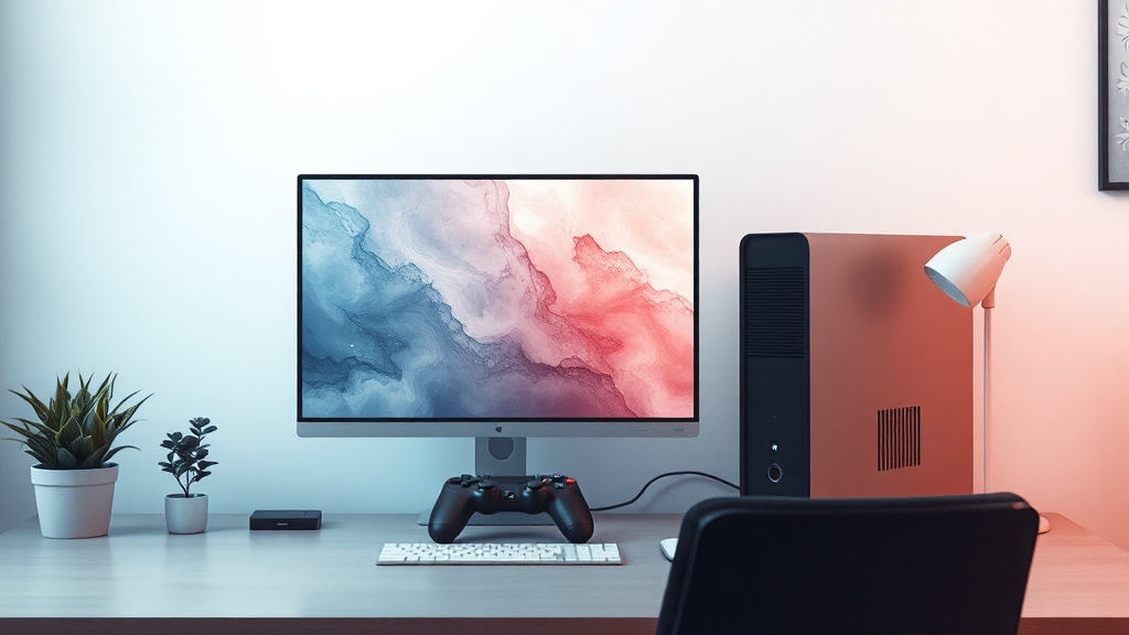 활용 분야: 사무, 게임, 멀티미디어 (watercolor 스타일)