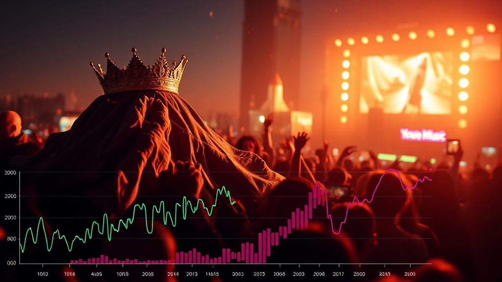 음원 스트리밍 점유율 변화 (realistic 스타일)