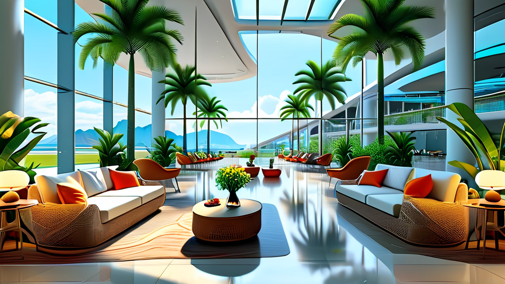 다낭 공항 라운지, 왜 필요할까요? (realistic 스타일)