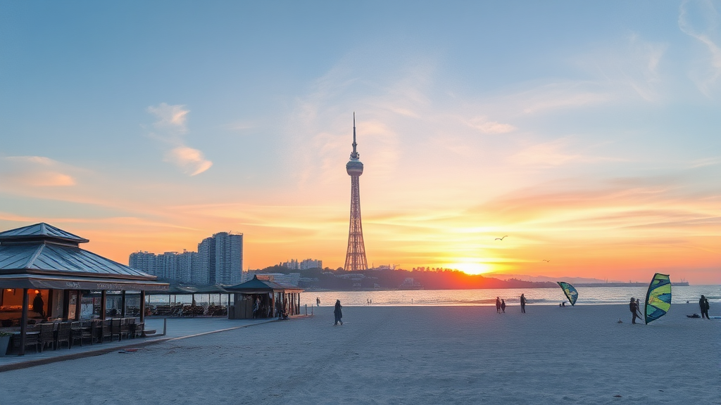 주변 관광 정보 (watercolor 스타일)