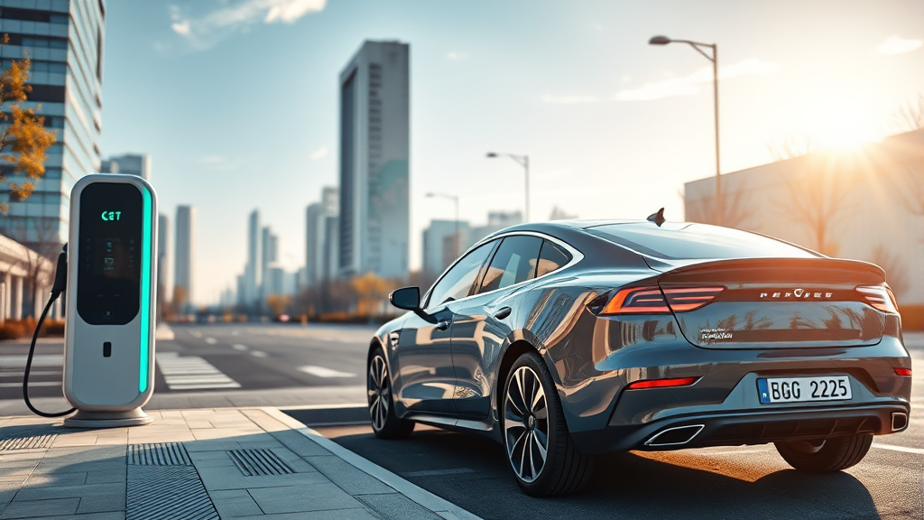 2025년 전기차 시장 전망 (realistic 스타일)