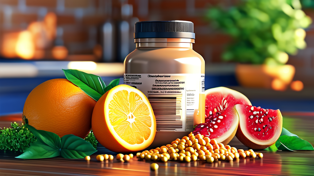 단백질 보충제 섭취, 부작용과 주의사항 (realistic 스타일)