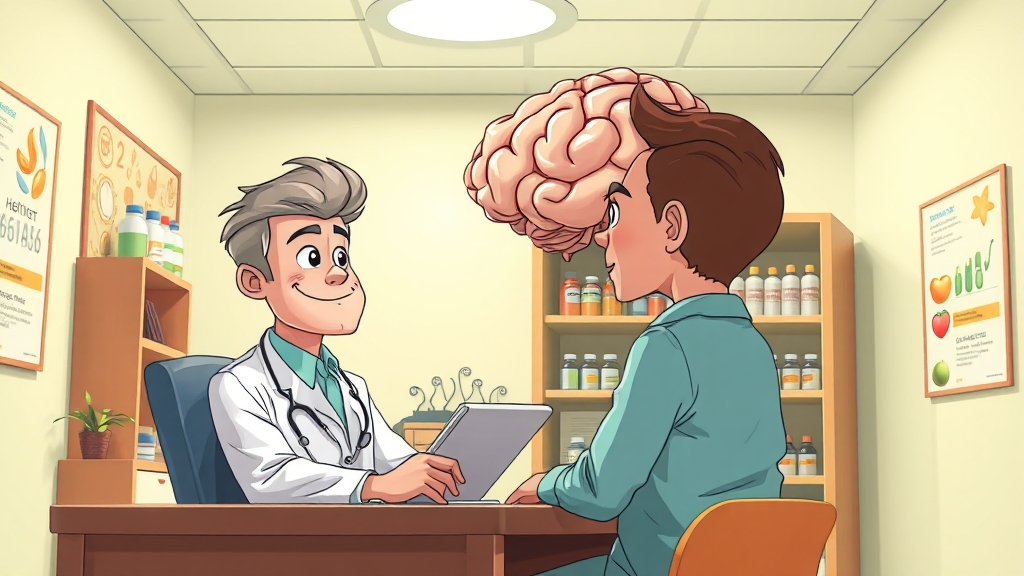 치매 예방약 복용 시 주의사항 (cartoon 스타일)