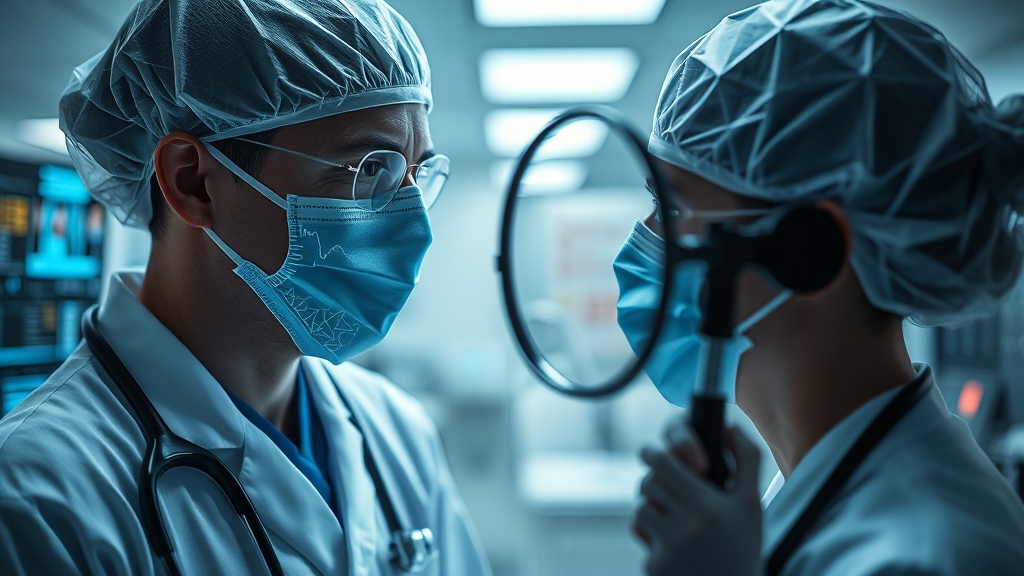 AI 의료 기술의 윤리적 문제 (realistic 스타일)