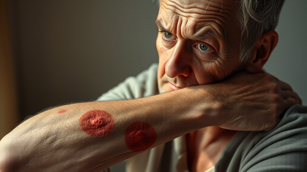 대상포진, 왜 생기는 걸까요? (realistic 스타일)