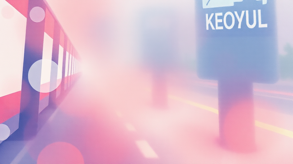 인기 노선 및 혼잡 구간 (watercolor 스타일)