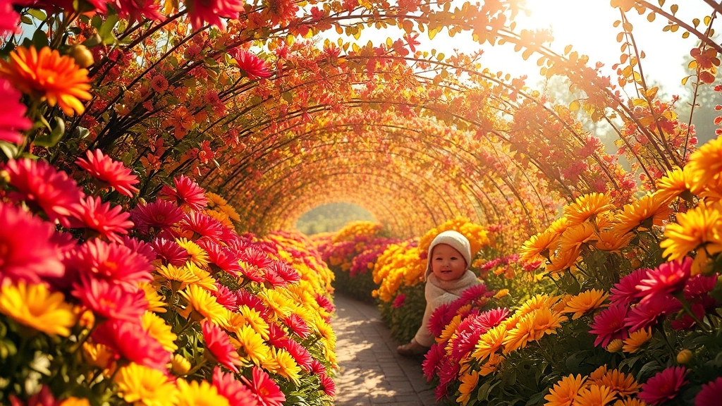 국화 감상 & 포토존 (realistic 스타일)