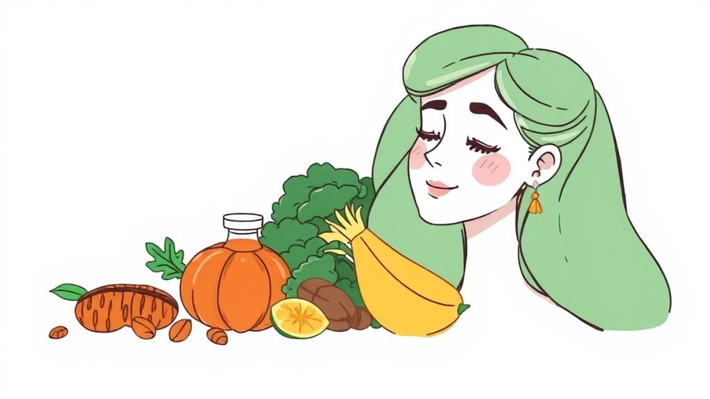 결핍 증상 및 해결책 (illustration 스타일)