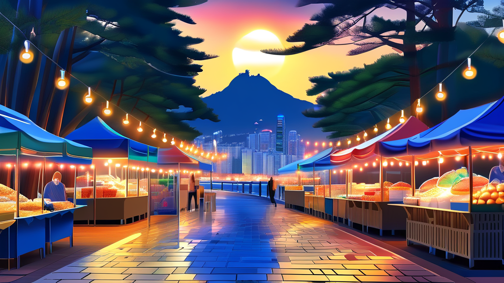 주변 명소와 연계 관광: 부산 여행 코스 추천 (realistic 스타일)