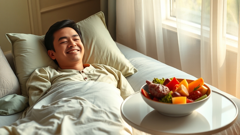 위내시경 후 관리 팁 (realistic 스타일)