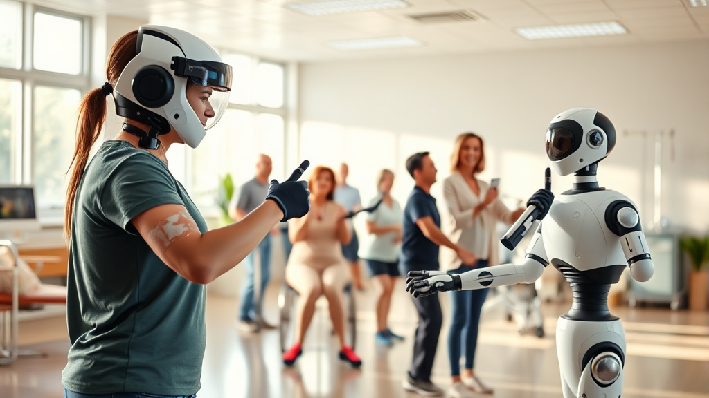 스마트 재활센터, 어떻게 구성되나? (realistic 스타일)