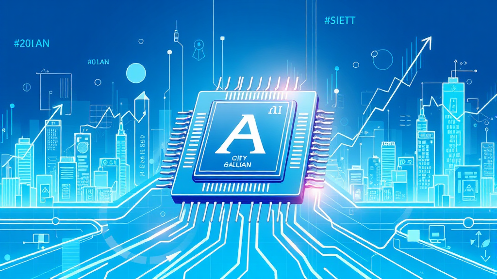 반도체 시장 대전망: AI 반도체, HBM 투자 전략 3 반도체 시장, 회복 넘어 성장으로! (illustration 스타일)