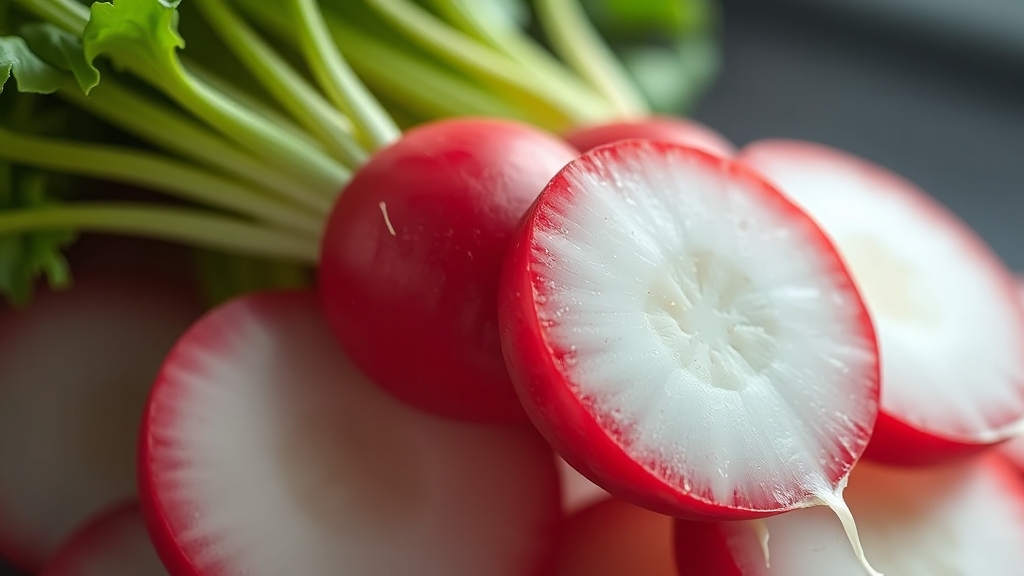 무청 유무에 따른 무 고르는 방법 (realistic 스타일)