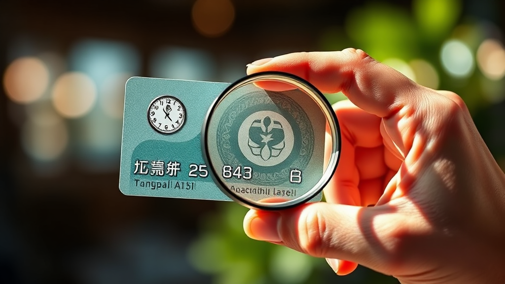 카드 사용 시 유의사항 (realistic 스타일)