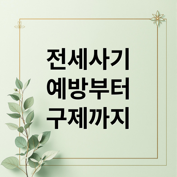 전세사기
예방부터
구제까지 (전세사기)