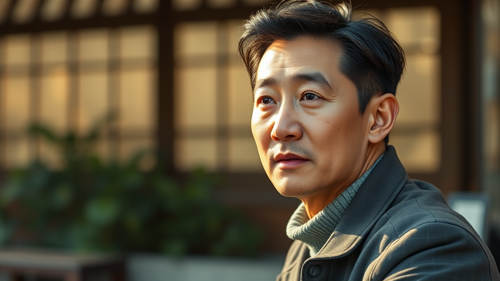 과거 논란과 현재: 장용원의 활동 재개 (realistic 스타일)