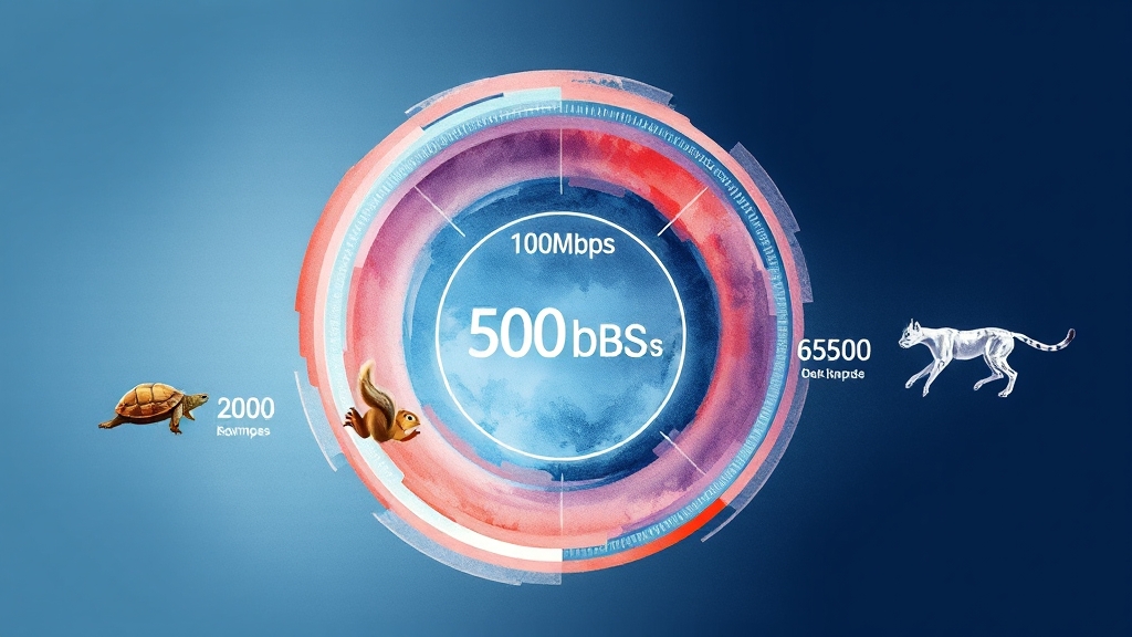 인터넷 속도, 꼼꼼하게 비교해 보자 (watercolor 스타일)