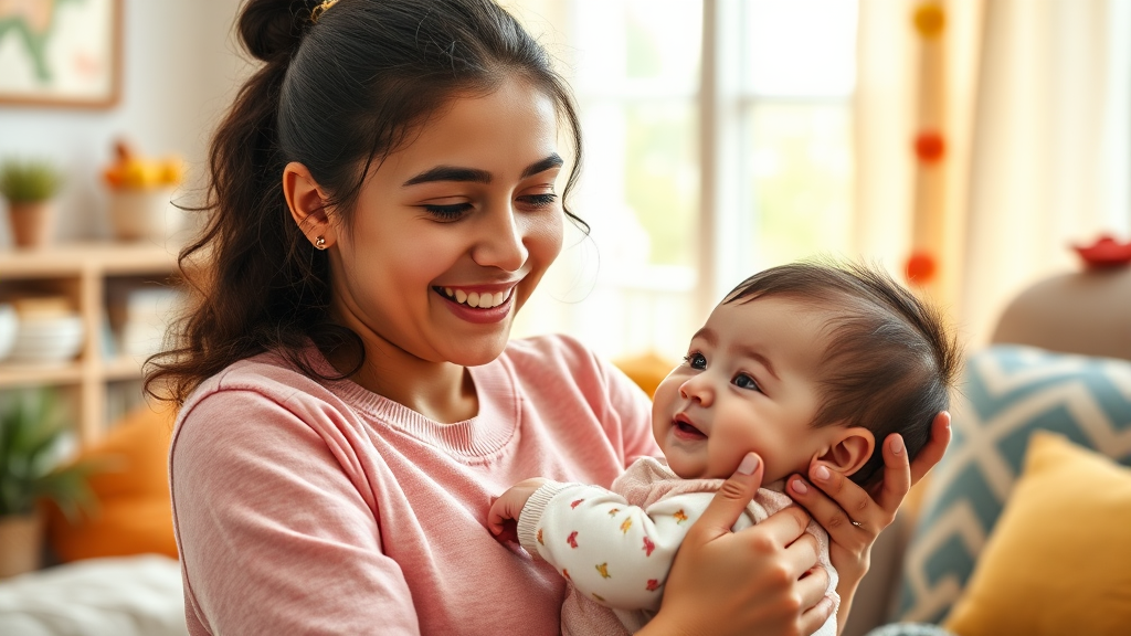 아이돌봄 서비스 이용 시 유의사항 (realistic 스타일)