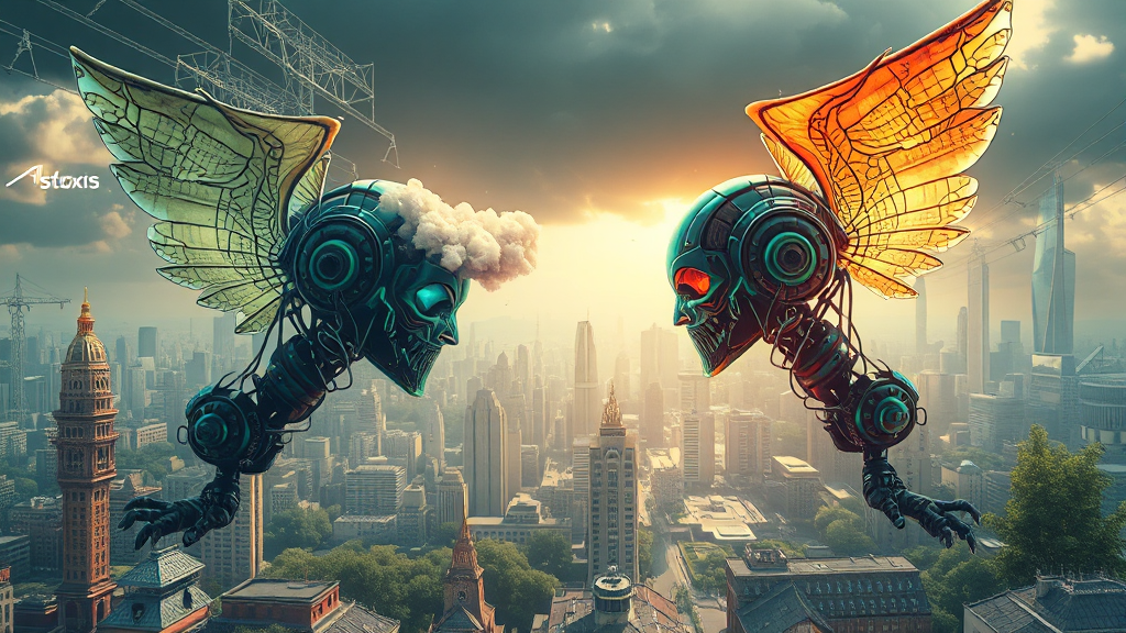 지속 가능한 에너지 사용의 균형 (realistic 스타일)