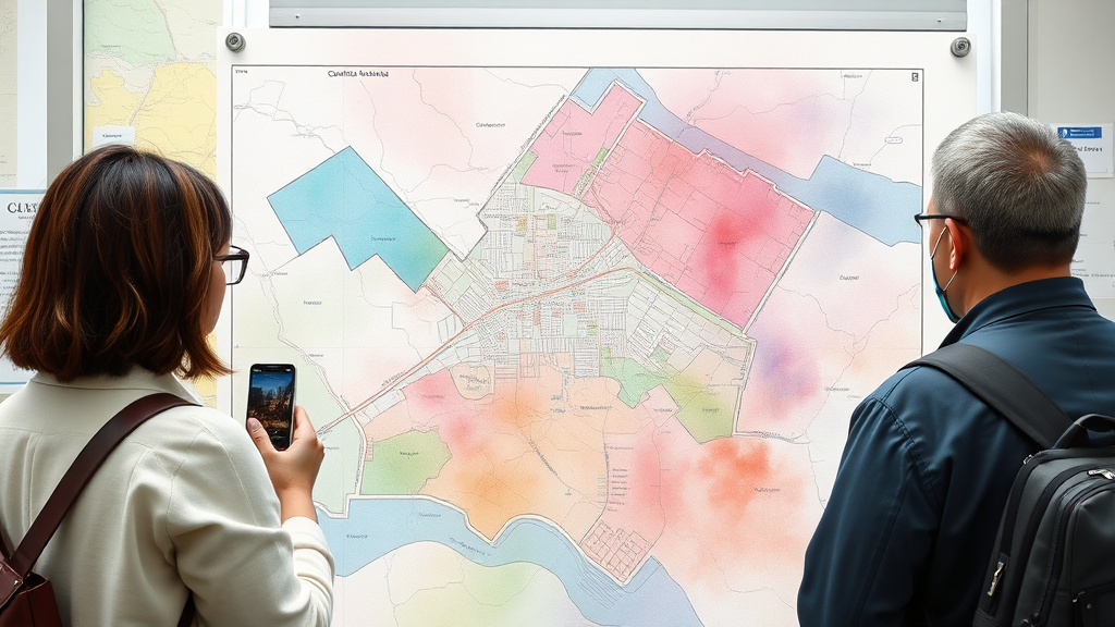 오프라인에서 지적도를 확인하는 방법 (watercolor 스타일)