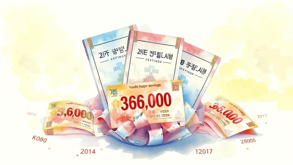 정부 지원금, 얼마나 받을 수 있을까? (watercolor 스타일)