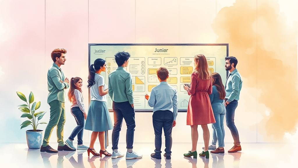 Z세대 유지를 위한 기업의 노력 (watercolor 스타일)