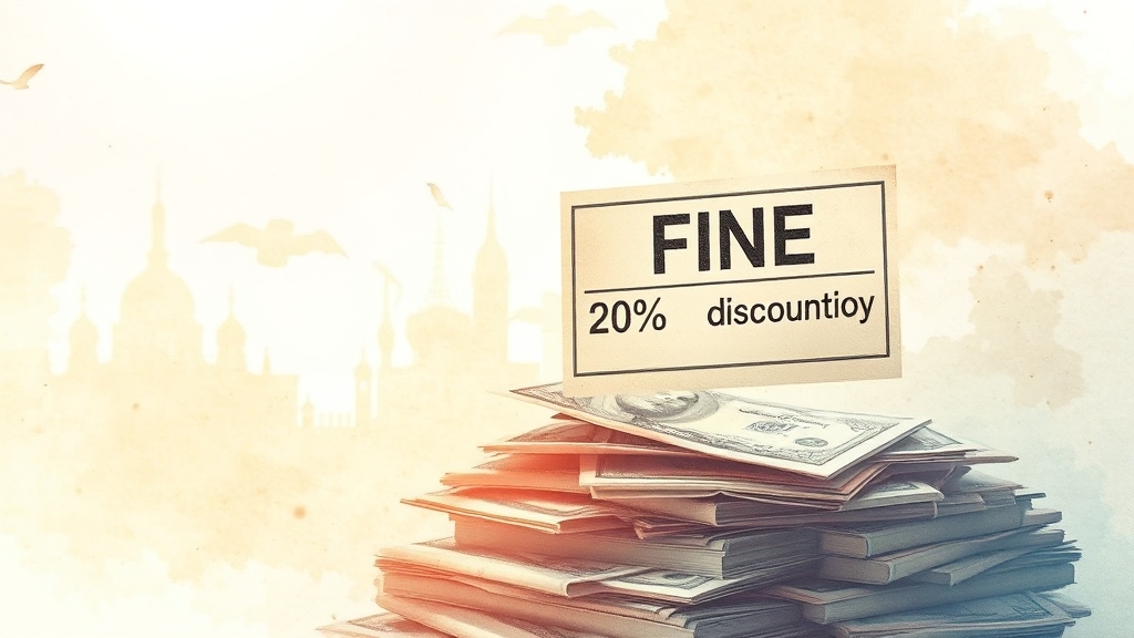 과태료, 어떻게 납부할까? (watercolor 스타일)