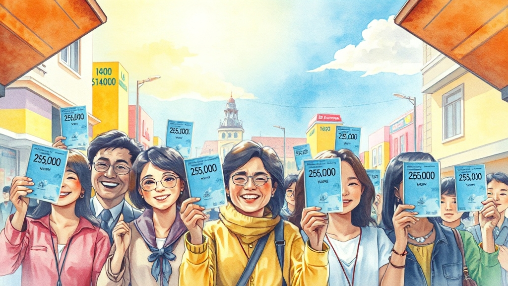 민생회복 소비쿠폰이란? (watercolor 스타일)