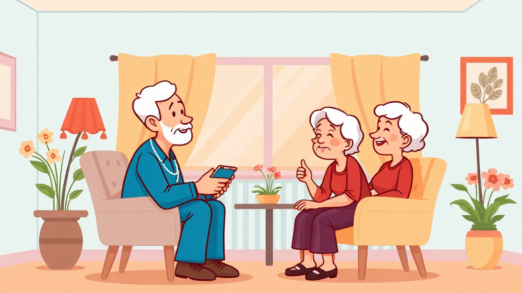 오프라인 치매교육 참여 방법 (cartoon 스타일)