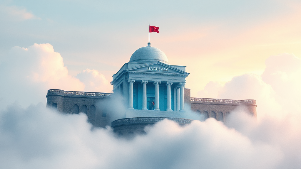 금융권 클라우드 네이티브 보안이란? (watercolor 스타일)