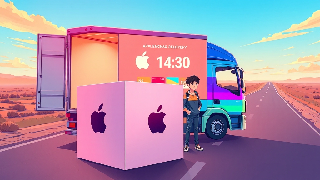 애플 제품 배송 FAQ (illustration 스타일)