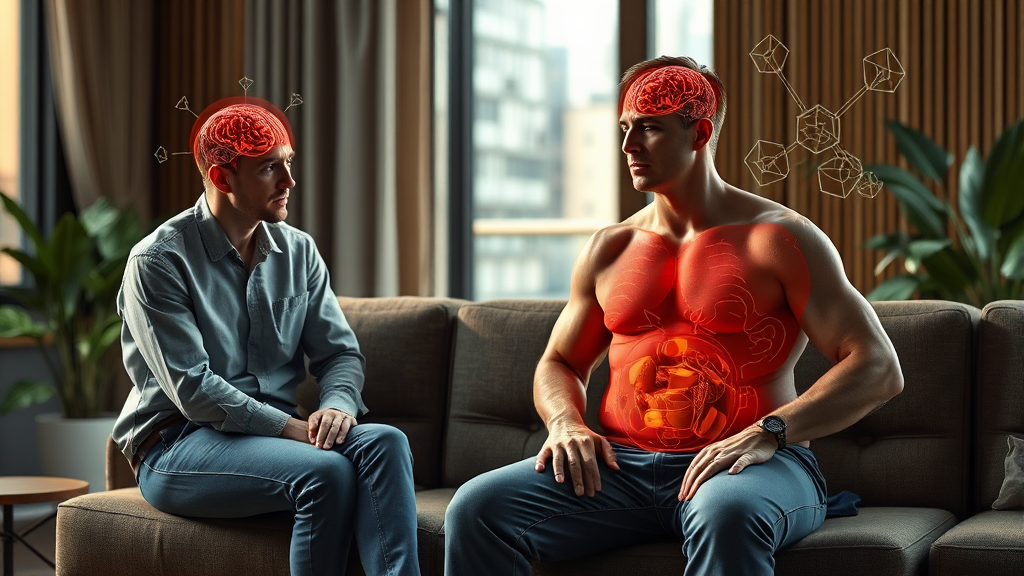 체지방 증가의 숨겨진 원인 (realistic 스타일)