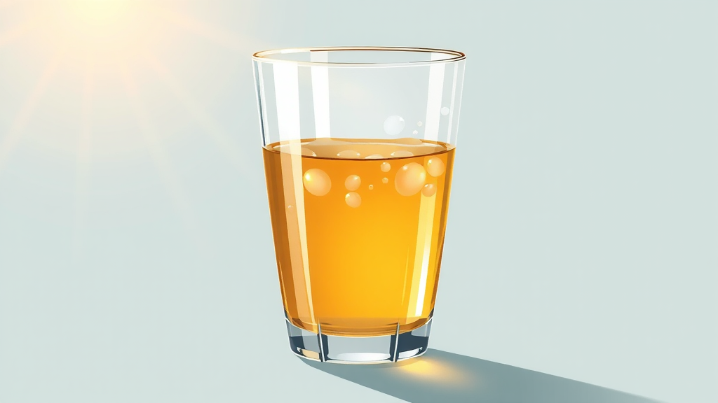 정상적인 소변 색깔 (illustration 스타일)