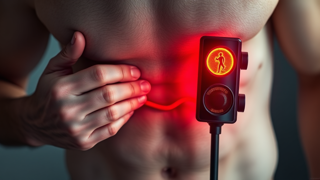 소변 불편감, 전립선암의 첫 신호일까? (realistic 스타일)