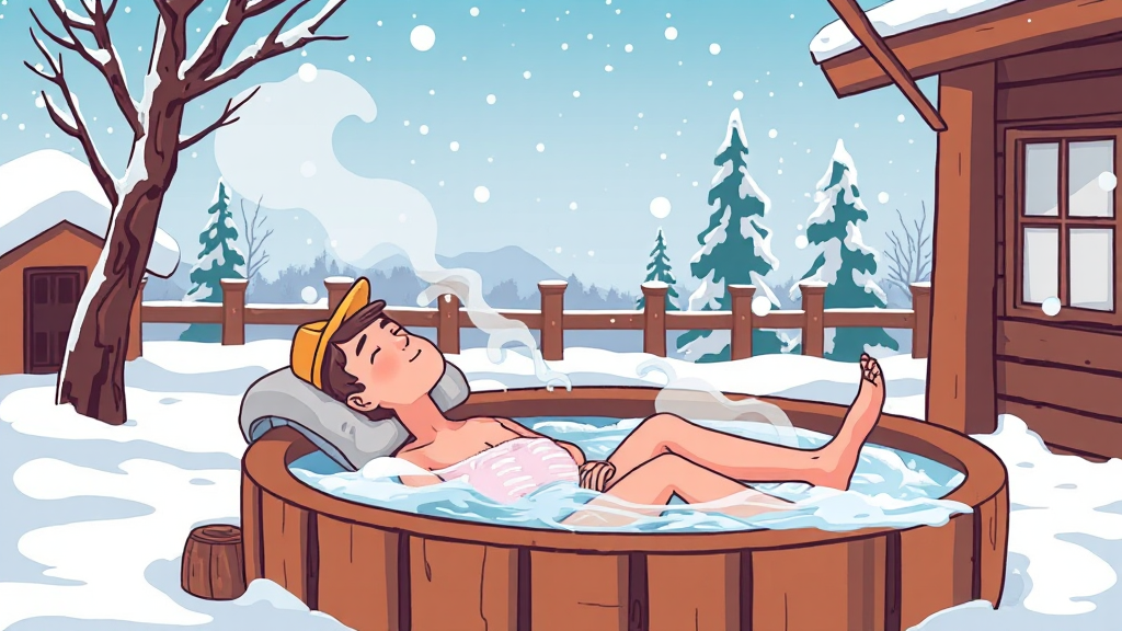 온천 여행, 떠나자! (cartoon 스타일)