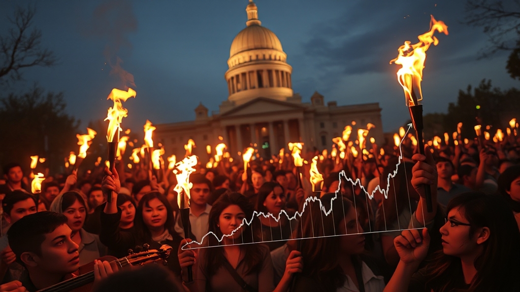 국민청원 진행 상황 및 정치권 반응 (realistic 스타일)