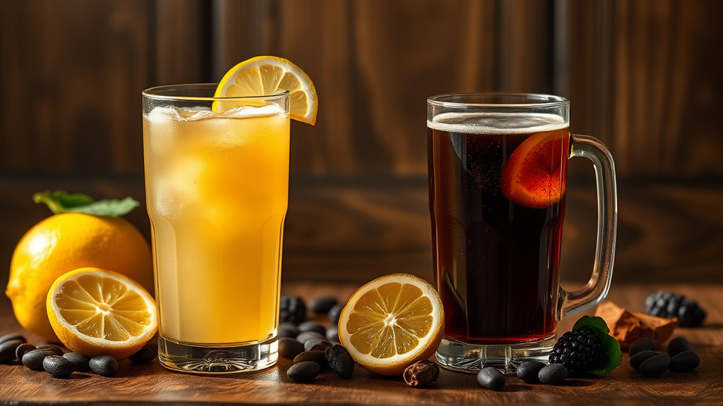 맛과 향 비교: 나에게 맞는 맛은? (realistic 스타일)