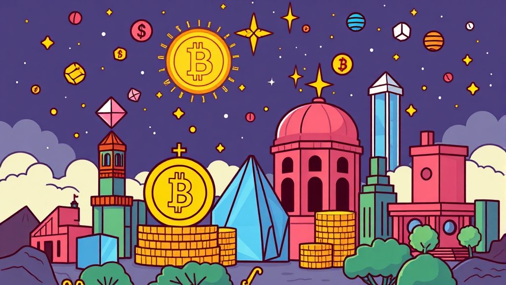 자산 토큰화가 가져올 금융 혁신과 기회 (cartoon 스타일)