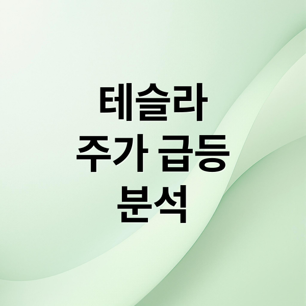 테슬라
주가 급등
분석 (테슬라 주가 7개월 최고치 이유)