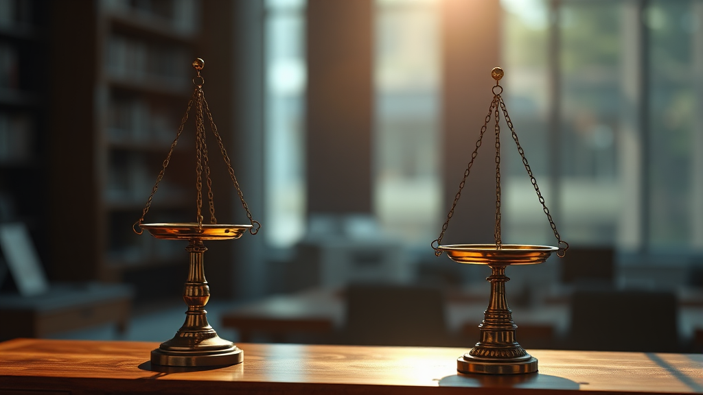 향후 전망: 사회적 논의 과제 (realistic 스타일)