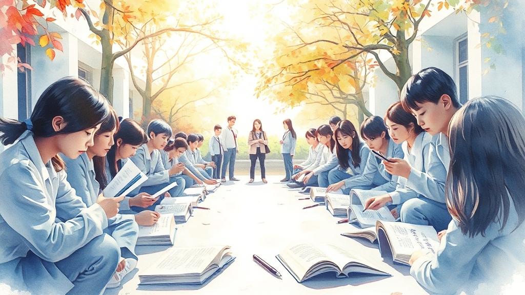 시험 결과 확인 (watercolor 스타일)