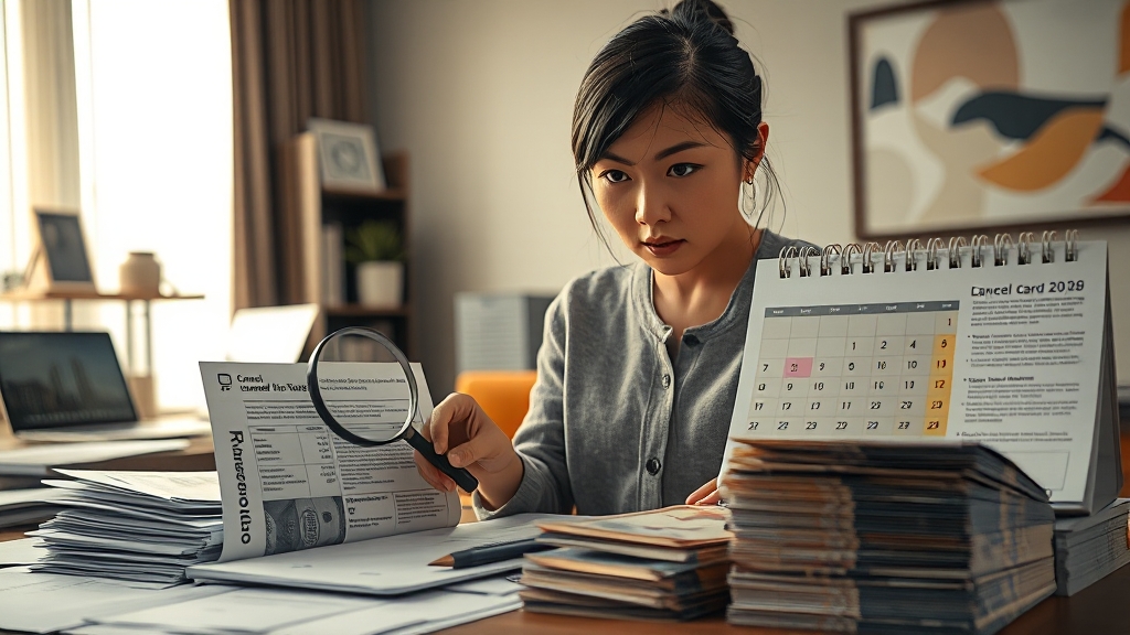 해지 전 필수 확인 사항 (realistic 스타일)